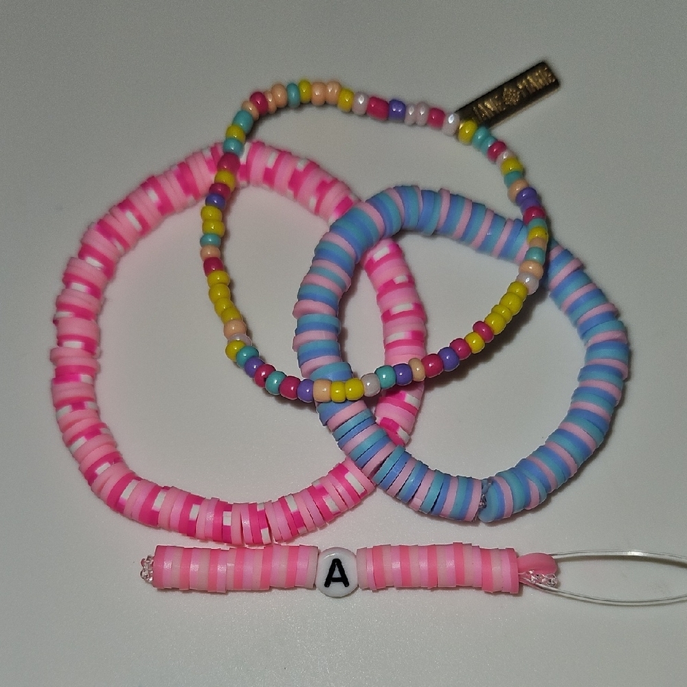 Colorful Beaded Kids Bracelet Set